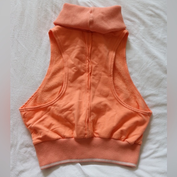 Free People Movement | Peach Sleeveless Turtleneck Tank Top -Small - Picture 2 of 3